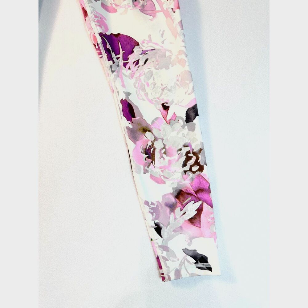 Athleta Women’s XS Floral High Rise Pocket Full Length Workout Leggings - Picture 12 of 16
